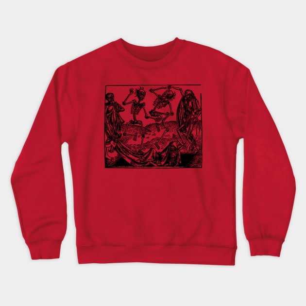 Black Death Dance Crewneck Sweatshirt by SenecaReads